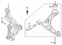 OEM Hyundai Tucson Bolt-FLANGE Diagram - 11633-14396-K