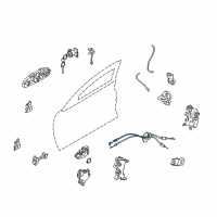 OEM Infiniti Cable-Lock Knob, LH Diagram - 80513-AL510