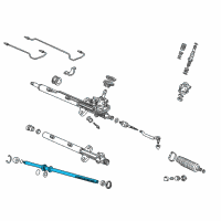 OEM 2005 Honda Pilot Rack, Steering Diagram - 53626-S3V-A01