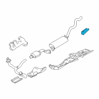 OEM 1996 Chevrolet Blazer Shield-Exhaust Muffler Front Heat Diagram - 15736220