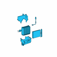 OEM Hyundai Accent EVAPORATOR Unit Diagram - 97601-25050