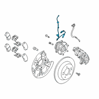 OEM 2019 Hyundai Kona Cable Assembly-ABS.EXT, LH Diagram - 58950-J9100