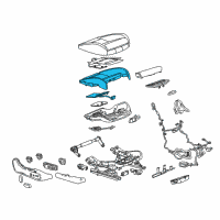 OEM 2020 Buick Regal TourX Seat Cushion Pad Diagram - 39153427