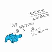 OEM 2018 Toyota Corolla iM Rear Motor Diagram - 85130-12A20