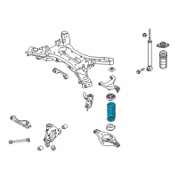 OEM 2017 Infiniti QX60 Rear Suspension Spring Diagram - 55020-3JV0A