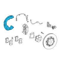 OEM Lexus LS500 Cover, Disc Brake Dust Diagram - 47781-11010