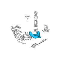 OEM 2002 Ford Mustang Lower Control Arm Diagram - YR3Z-3078-A