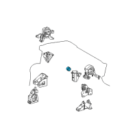 OEM 2016 Lexus CT200h DAMPER, Engine Mount Diagram - 12351-23010