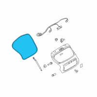 OEM Nissan Juke Weather Back Door Diagram - 90830-3PT0B