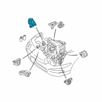 OEM 1999 Acura Integra Rubber, Transmission Mounting (Mt) Diagram - 50805-SR3-900