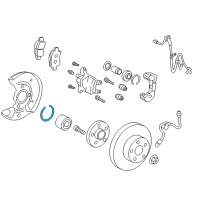 OEM Scion Wheel Bearing Snap Ring Diagram - 90521-80003