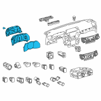 OEM 2019 Toyota 4Runner Cluster Assembly Diagram - 83800-35S40