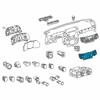 OEM 2022 Toyota 4Runner Dash Control Unit Diagram - 55910-35311