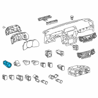 OEM 2018 Toyota 4Runner Power Switch Diagram - 89611-35021