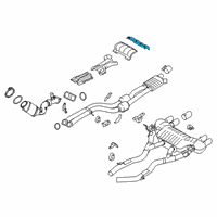 OEM BMW M2 Heat Insulation, Rear Silencer, Rear Diagram - 51-48-8-065-405