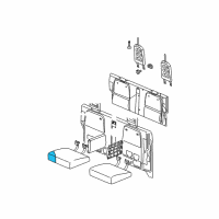 OEM 2007 Dodge Dakota Rear Seat Cushion Left Diagram - 1JL191J3AA