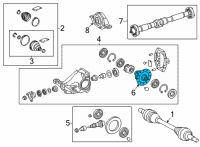 OEM Lexus NX200t Case Sub-Assembly, Differential Diagram - 41301-52100