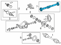 OEM 2021 Toyota Camry Drive Shaft Assembly Diagram - 37100-33040