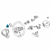 OEM Cadillac Shift Paddle Diagram - 13528951