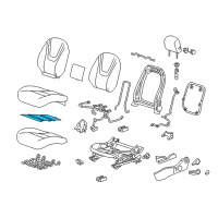 OEM Chevrolet Volt Seat Cushion Heater Diagram - 22928321