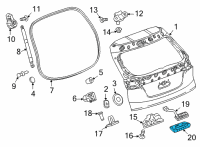 OEM 2022 Chevrolet Bolt EUV Handle Diagram - 42705810