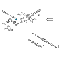 OEM 2022 Nissan Armada Bearing-Differential Side Diagram - 38440-EA000