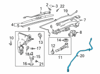 OEM 2022 Cadillac CT4 Washer Hose Diagram - 84212233