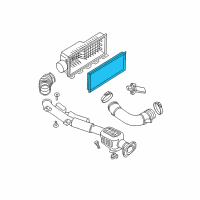 OEM 2006 Nissan Frontier Air Filter Diagram - 16546-EA000