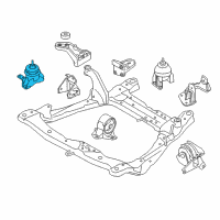 OEM 2009 Kia Amanti Engine Mounting Bracket Assembly Diagram - 218103F950