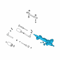 OEM 2012 Infiniti M35h Power Steering Gear Assembly Diagram - 49200-1MG0A