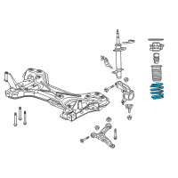 OEM 2016 Ram ProMaster 2500 Front Coil Spring Left Diagram - 68214916AA