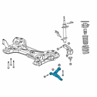 OEM 2021 Ram ProMaster 1500 Suspension Control Arm (Front Left Lower) Promaster Diagram - 68157803AB