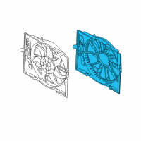 OEM BMW 535i GT Fan Shroud Diagram - 17-42-7-569-921