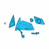 OEM 2017 Chevrolet Traverse Mirror Assembly Diagram - 84216800