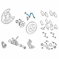 OEM 2019 Toyota C-HR Brake Hose Diagram - 90947-A2108