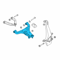 OEM Nissan Titan Link Complete-Front Suspension, Lower RH Diagram - 54500-EZ00B