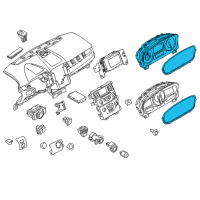 OEM Ford Edge Cluster Assembly Diagram - DT4Z-10849-AA