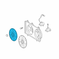 OEM 2012 Toyota Camry Fan Blade Diagram - 16361-0V430