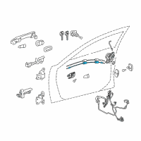 OEM 2018 Lexus ES350 Cable Assembly, Front Door Diagram - 69710-06190