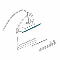 OEM 2022 Cadillac XT5 Belt Molding Diagram - 84175957