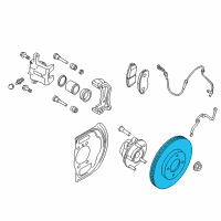 OEM 2015 Nissan Rogue Rotor Disc Brake Front Diagram - 40206-4BT0D