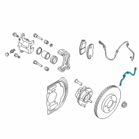 OEM 2019 Nissan Rogue Hose Assy-Brake, Front Diagram - 46210-4BA0B