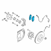 OEM 2018 Nissan Rogue Pad Kit - Disc Brake Diagram - D1060-4BT0C