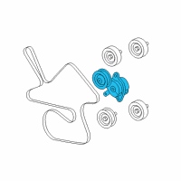 OEM 2008 Pontiac Grand Prix Tensioner Asm-Drive Belt Diagram - 12596250