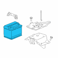 OEM 2009 Saturn Aura Batteries Diagram - 88861750