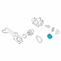 OEM Oldsmobile Aurora Pump Pulley Diagram - 3535846