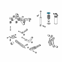 OEM 2016 Buick Envision Upper Spring Insulator Diagram - 13389959