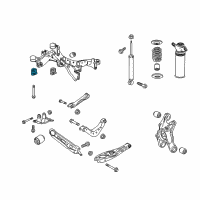 OEM 2016 Buick Envision Suspension Crossmember Front Bushing Diagram - 13377391