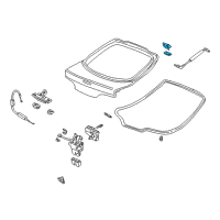 OEM Acura RSX Hinge, Passenger Side Tailgate Diagram - 68210-S6M-000ZZ