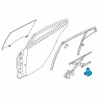 OEM 2021 Nissan Maxima Motor Assembly - Regulator, LH Diagram - 82731-3TA2A